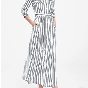 Banana Republic Striped Shirt Dress
